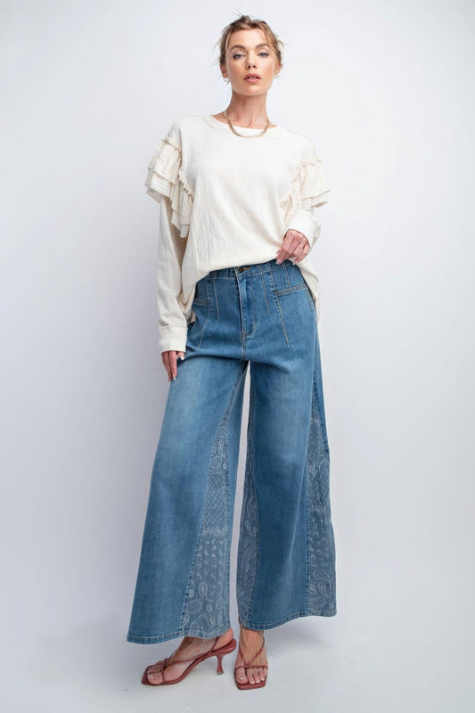 Double Ruffle Sleeves Top | Mixtshop LLC