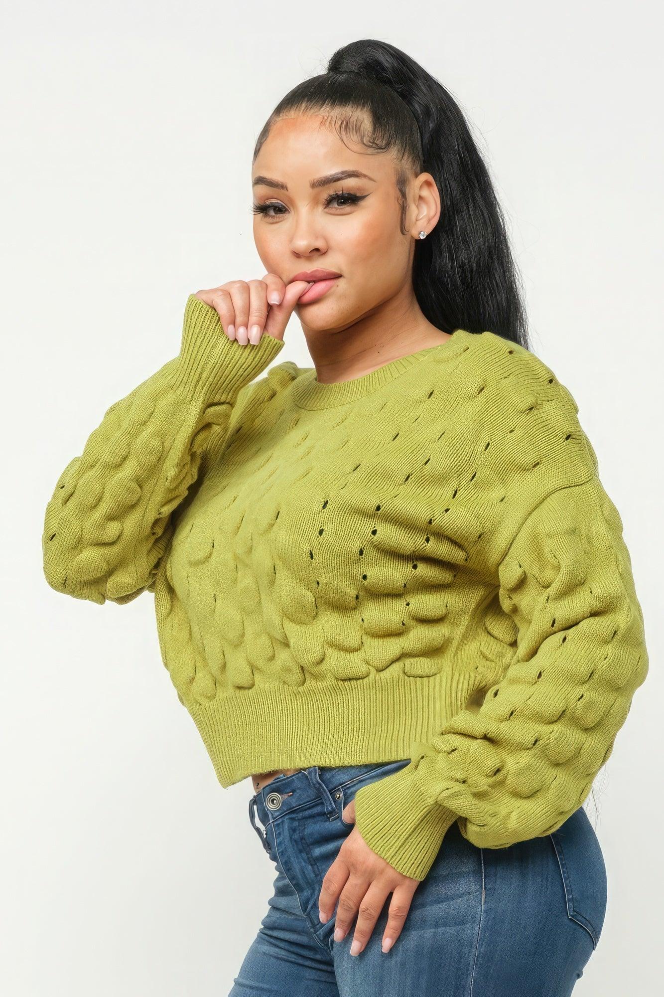Checker Sweater Top | Mixtshop LLC