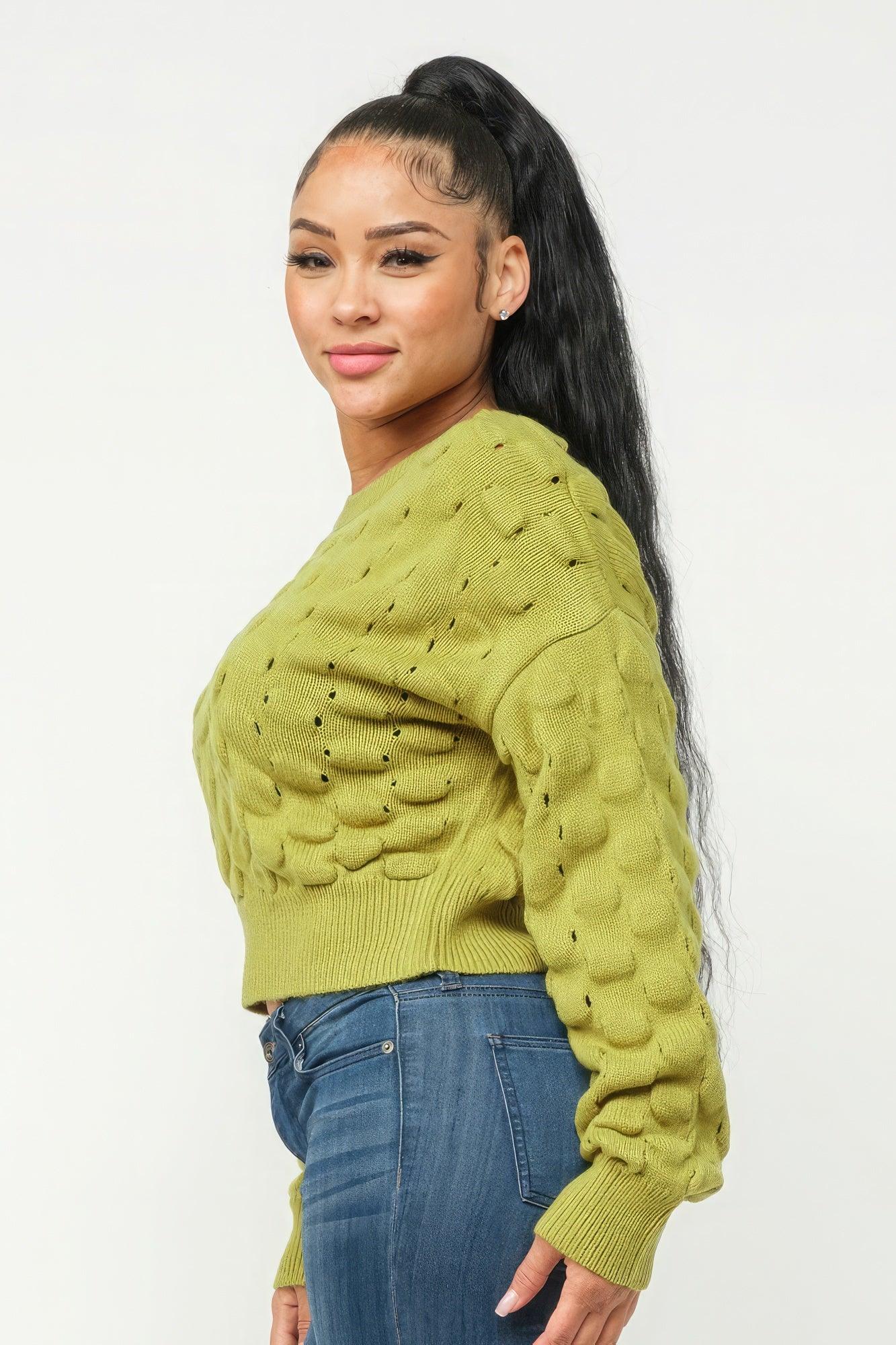 Checker Sweater Top | Mixtshop LLC
