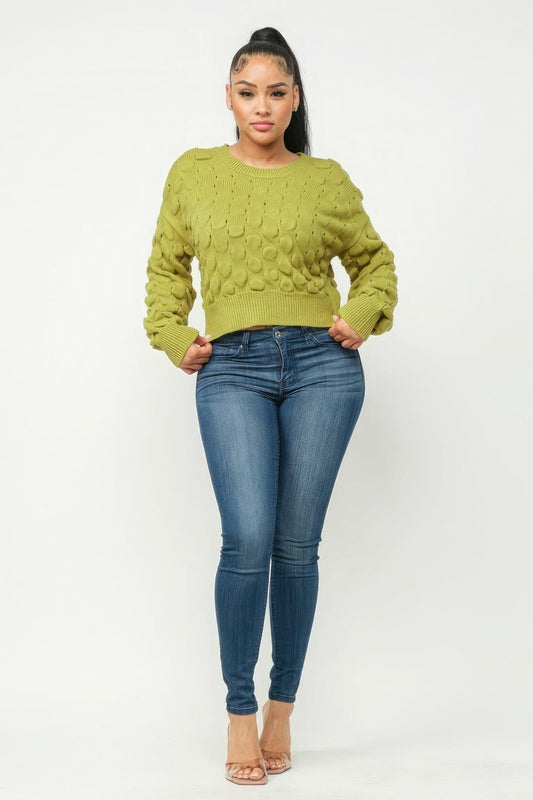 Checker Sweater Top | Mixtshop LLC