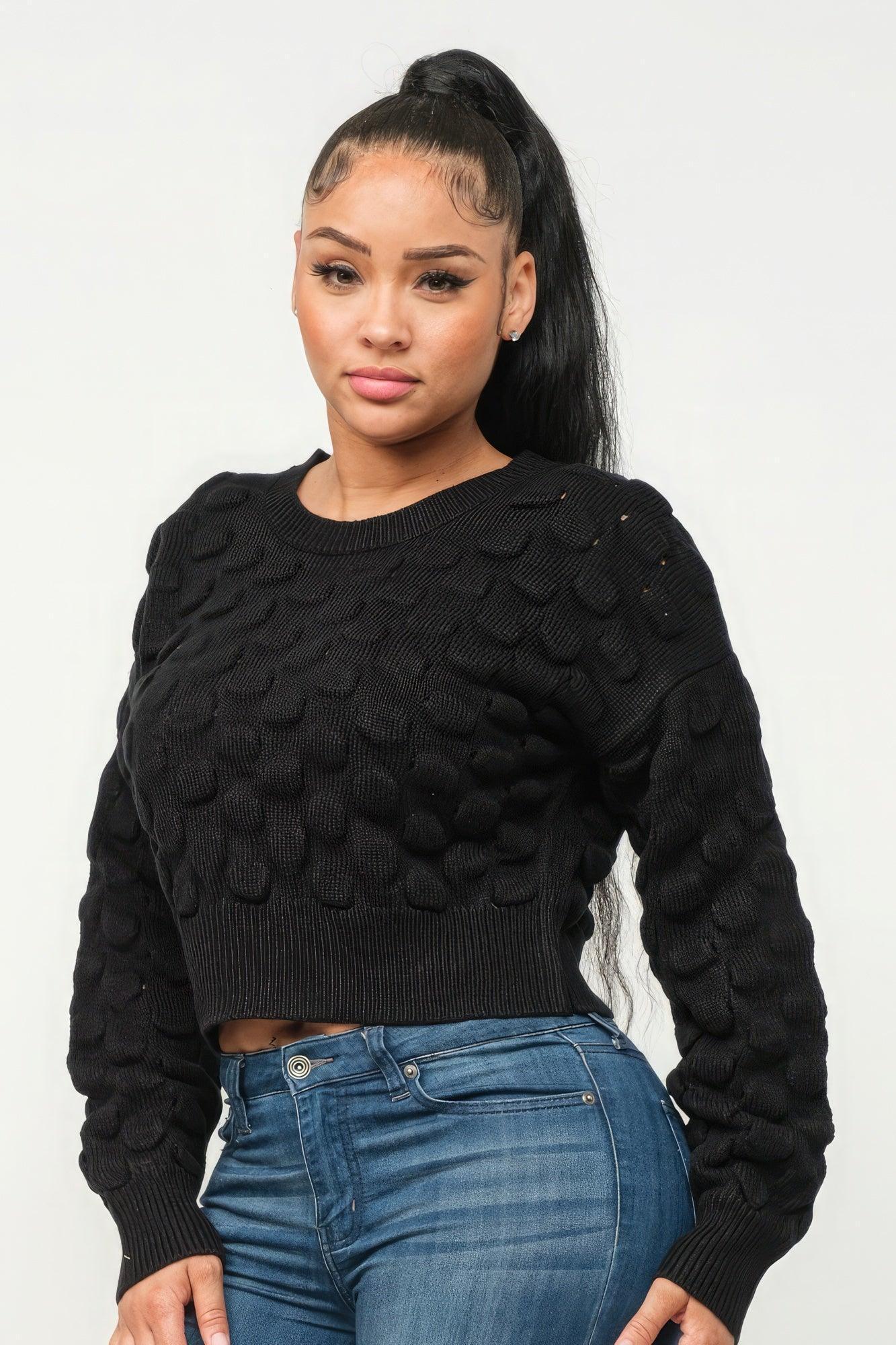 Checker Sweater Top | Mixtshop LLC