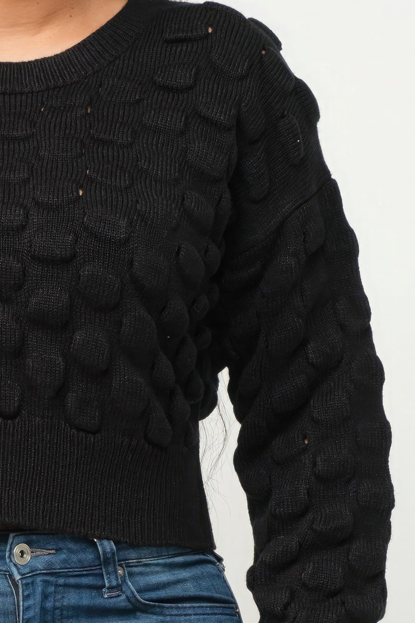 Checker Sweater Top | Mixtshop LLC