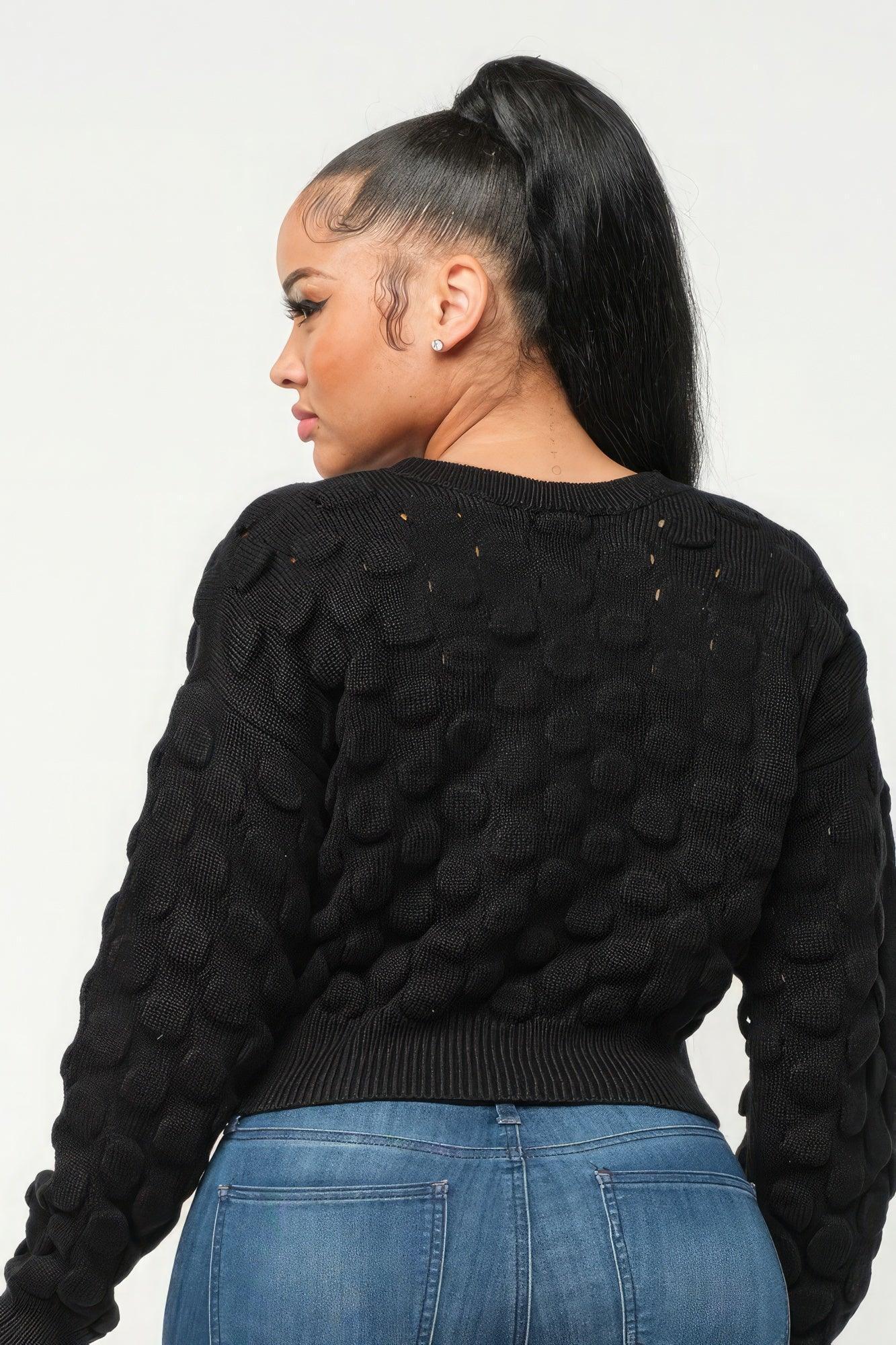 Checker Sweater Top | Mixtshop LLC