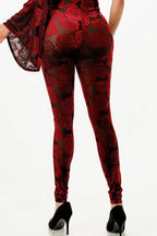 Velvet Flocking Jumpsuit/bell Sleeve | Mixtshop LLC