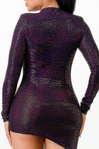Night Dress With Unbalanced Skirt | Mixtshop LLC