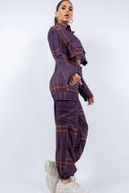 Cropped Shirt & Cargo Pants Set | Mixtshop LLC
