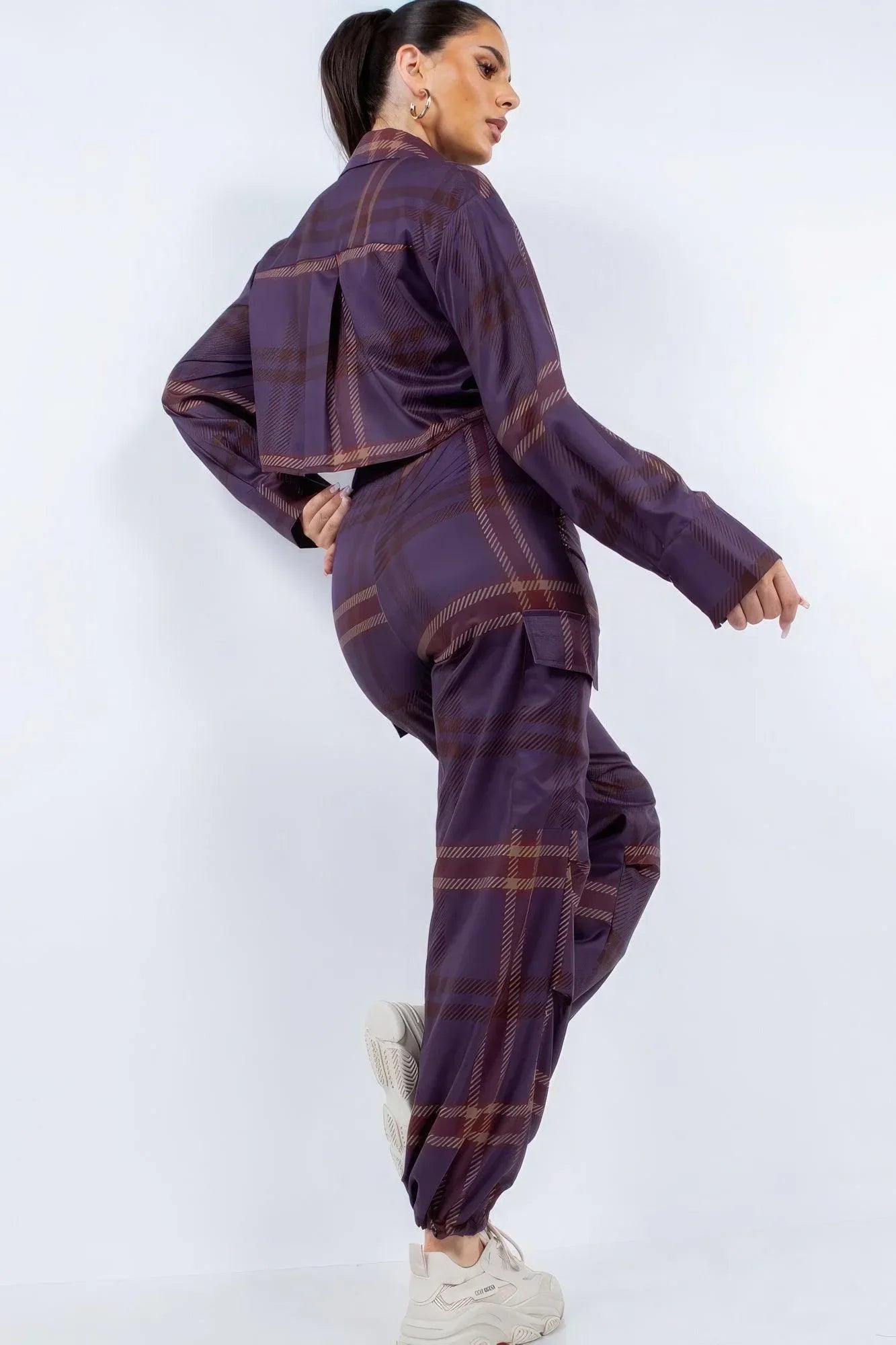 Cropped Shirt & Cargo Pants Set | Mixtshop LLC