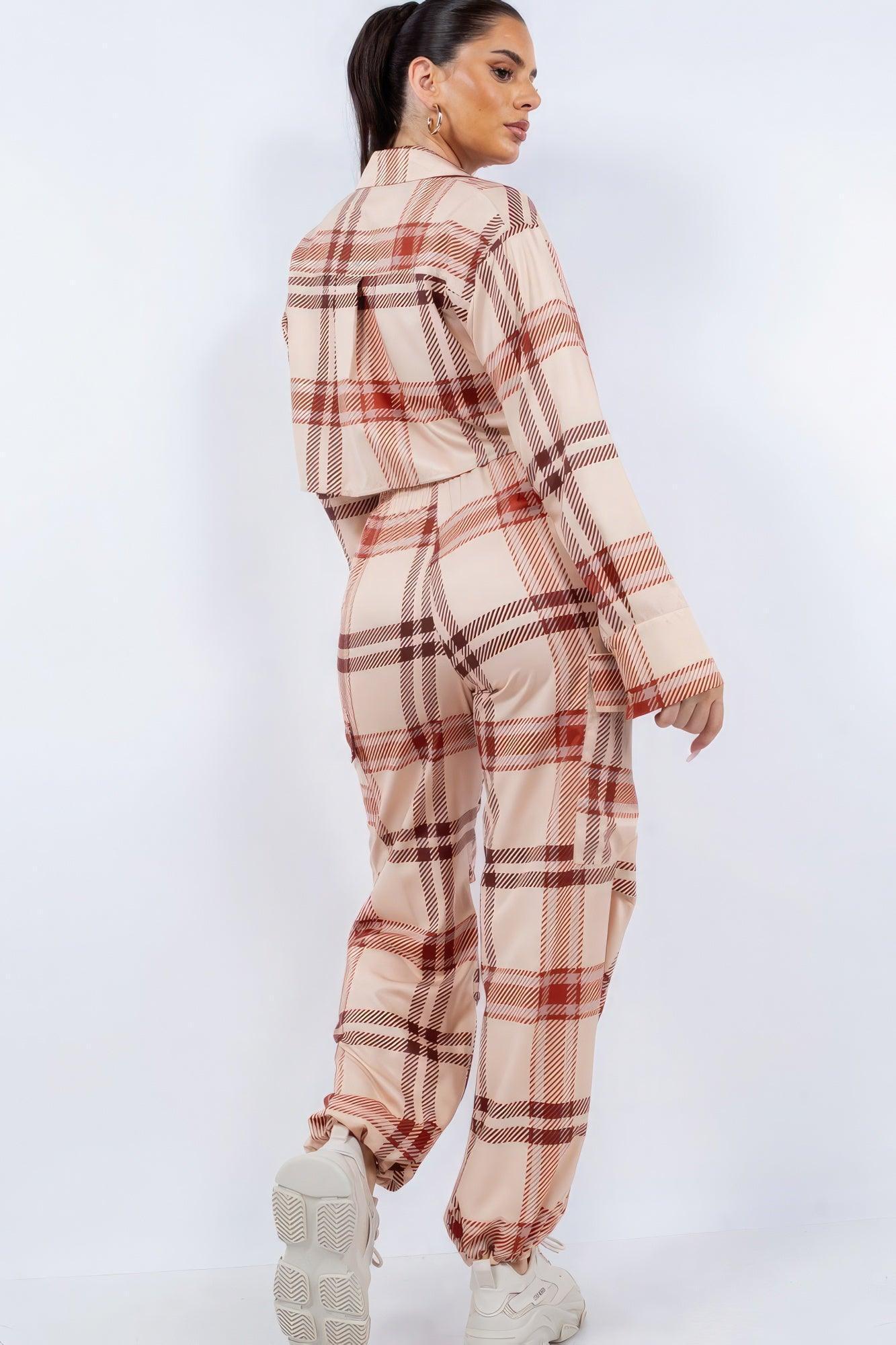 Cropped Shirt & Cargo Pants Set | Mixtshop LLC