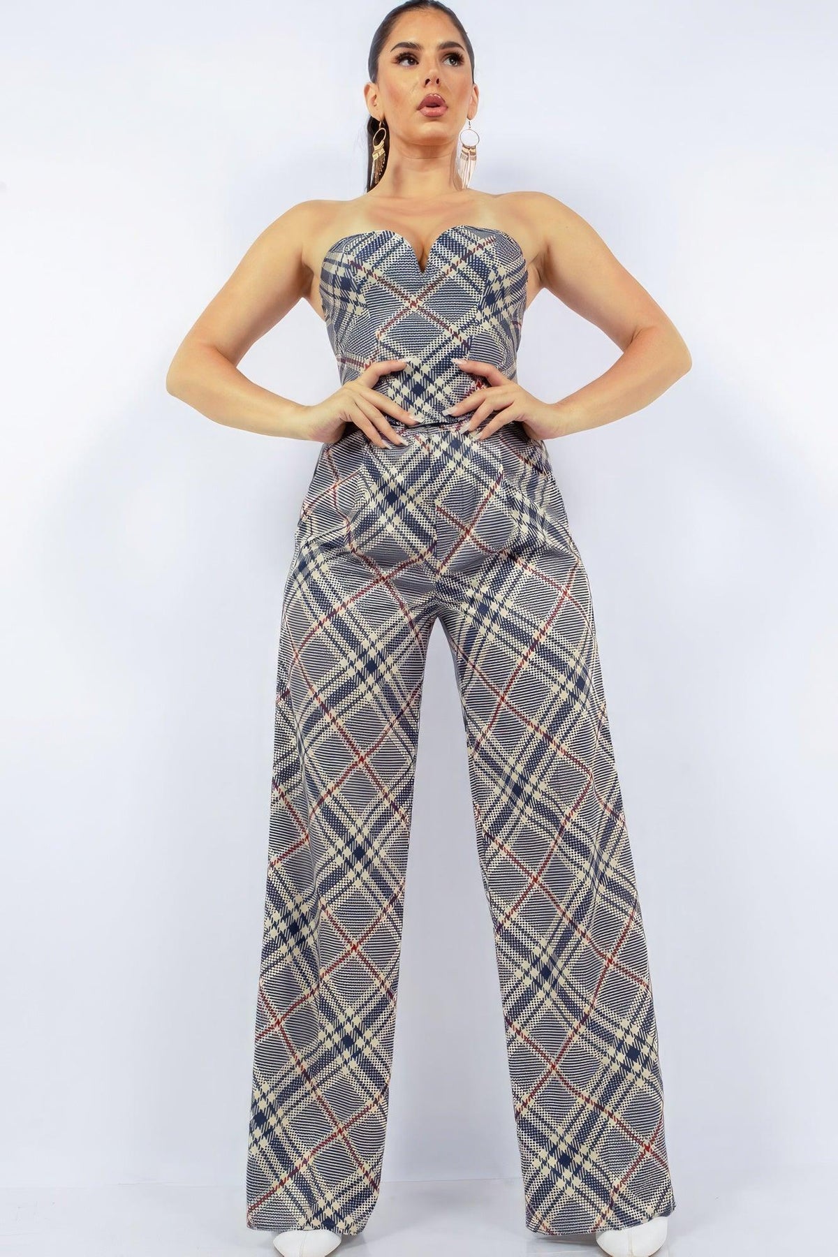 Bustier Top & Wide Pants Set | Mixtshop LLC