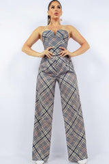 Bustier Top & Wide Pants Set | Mixtshop LLC