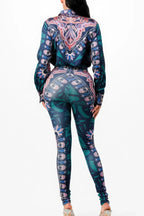 Shirt Blouse Top And Bottom Set | Mixtshop LLC
