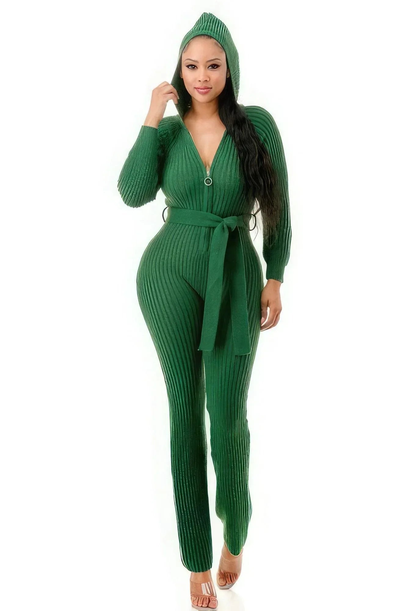 Monroe Hooded Jumpsuit | Mixtshop LLC Main image