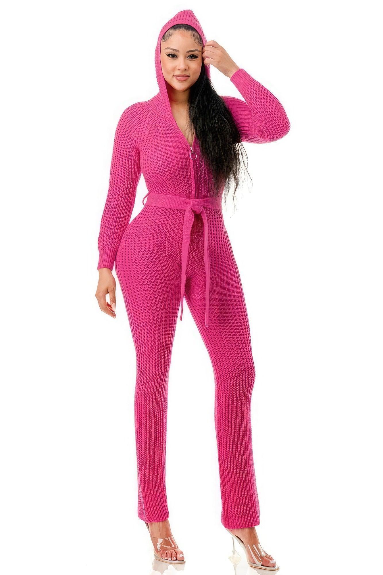Monroe Hooded Jumpsuit | Mixtshop LLC Main image