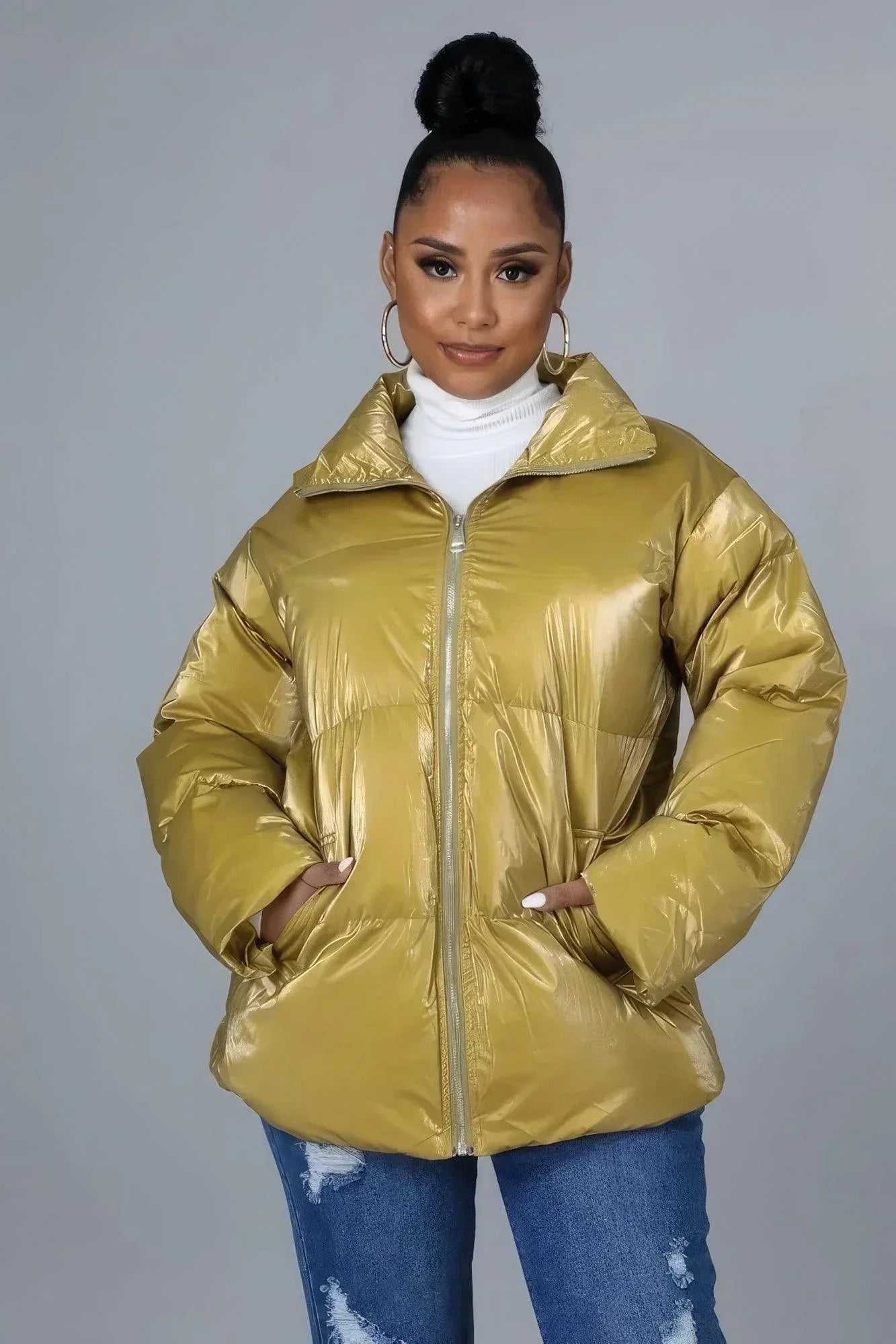 Non-stretch Bomber Jacket | Mixtshop LLC Main image