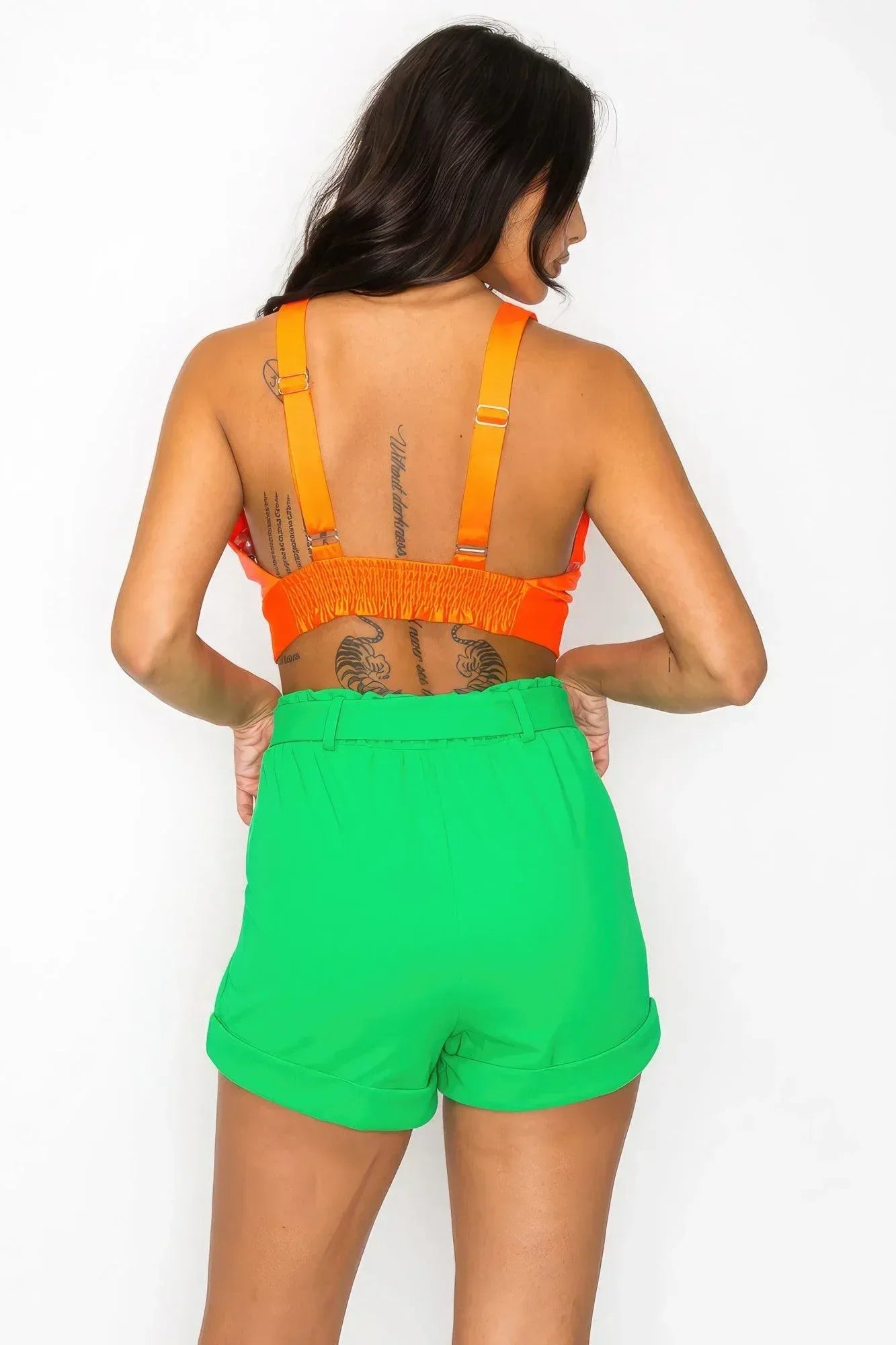 Smock V-neck Satin Bra Top | Mixtshop LLC