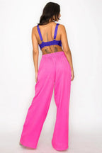Smock V-neck Satin Bra Top | Mixtshop LLC