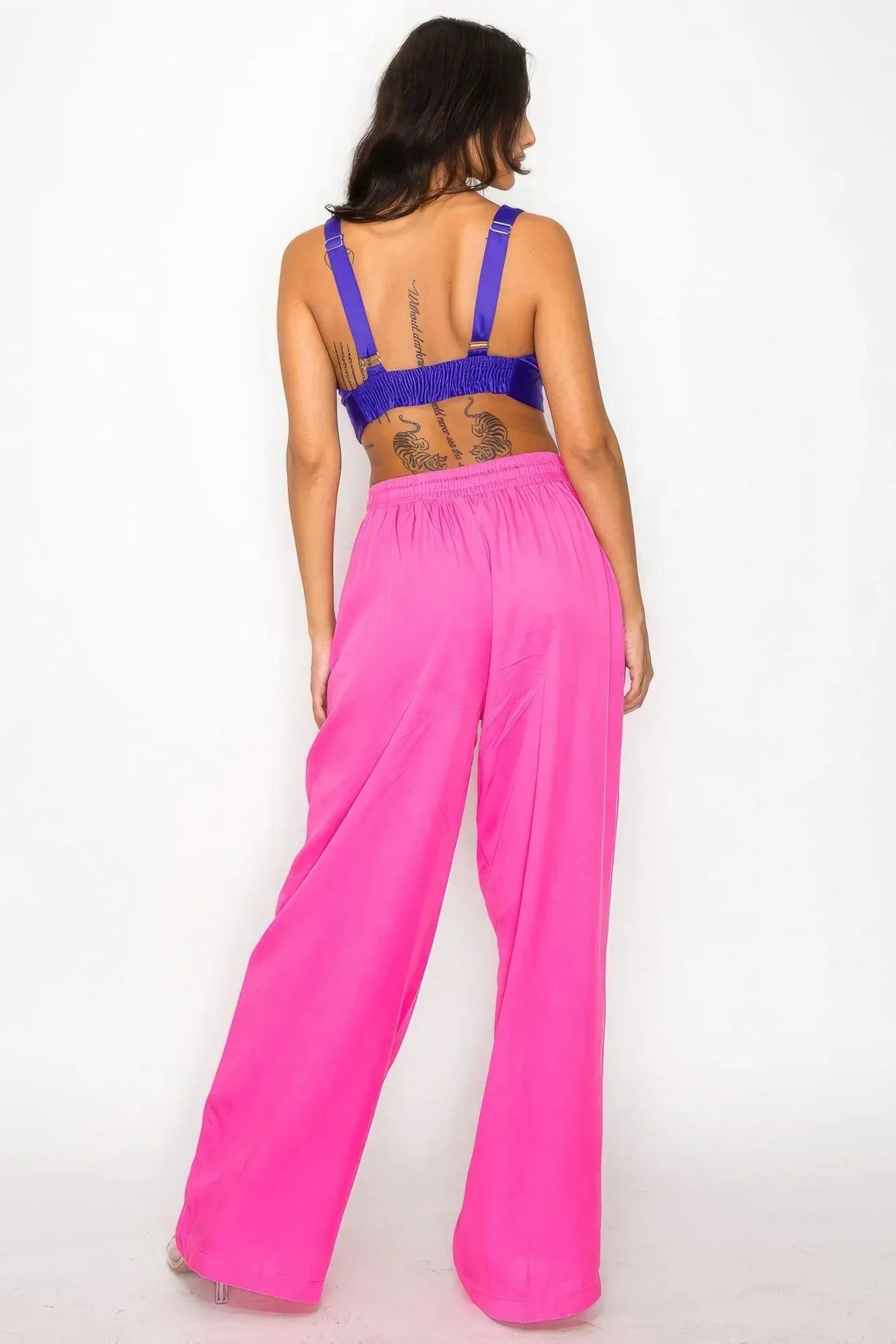 Smock V-neck Satin Bra Top | Mixtshop LLC