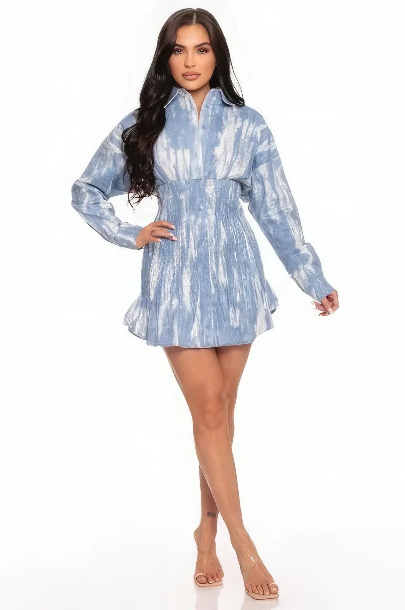 Tie Dye Mini Dress | Mixtshop LLC Main image