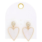 Heart Rhinestone Bead Dangle Earring | Mixtshop LLC