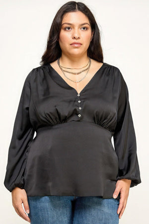 Satin Babydoll Blouse | Mixtshop LLC