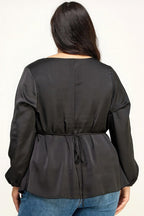 Satin Babydoll Blouse | Mixtshop LLC