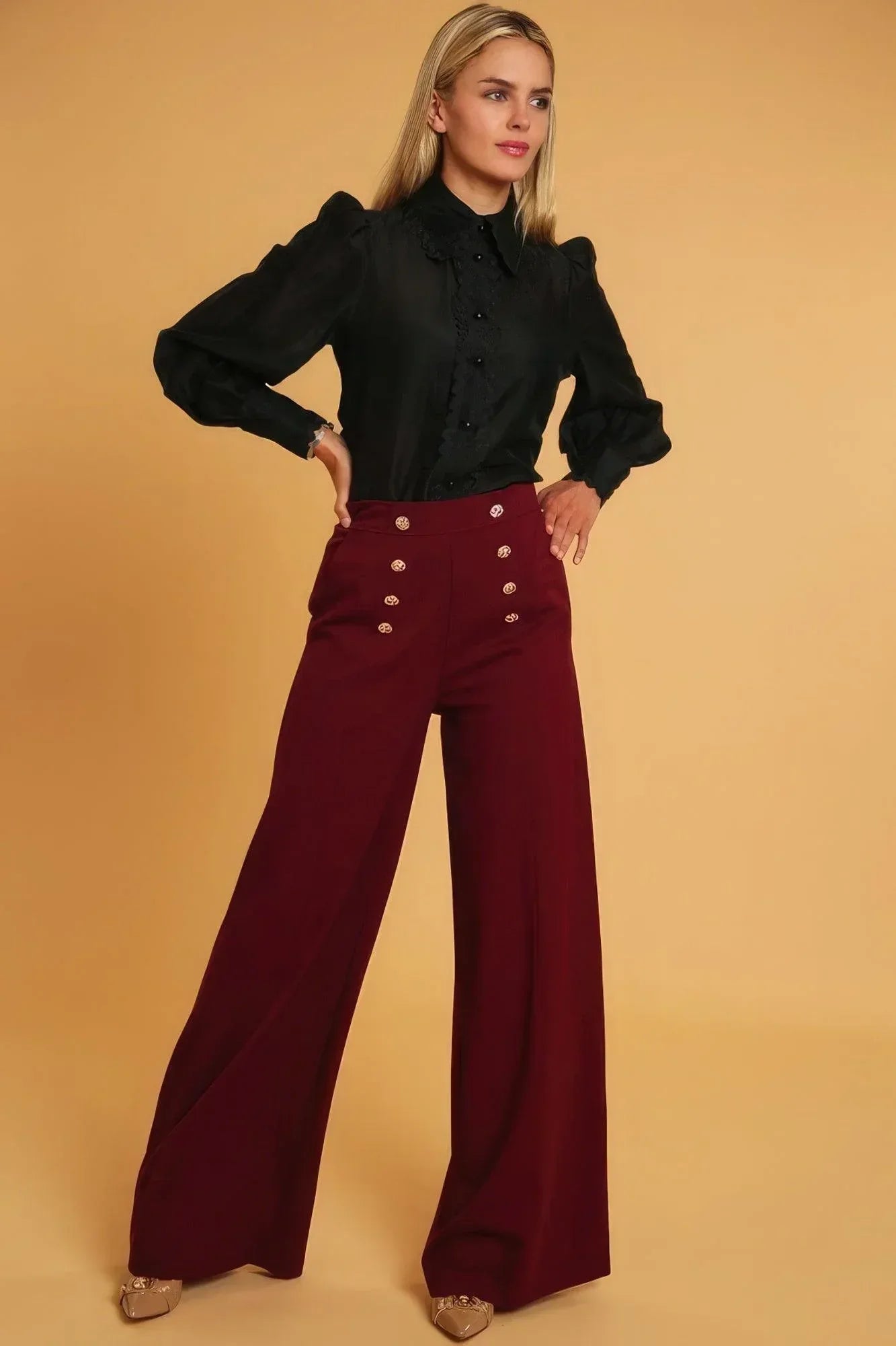 High Waisted Dressy Pants | Mixtshop LLC Main image