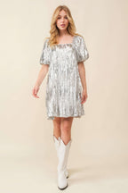 Sequin Babydoll Mini Dress | Mixtshop LLC