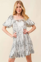 Sequin Babydoll Mini Dress | Mixtshop LLC
