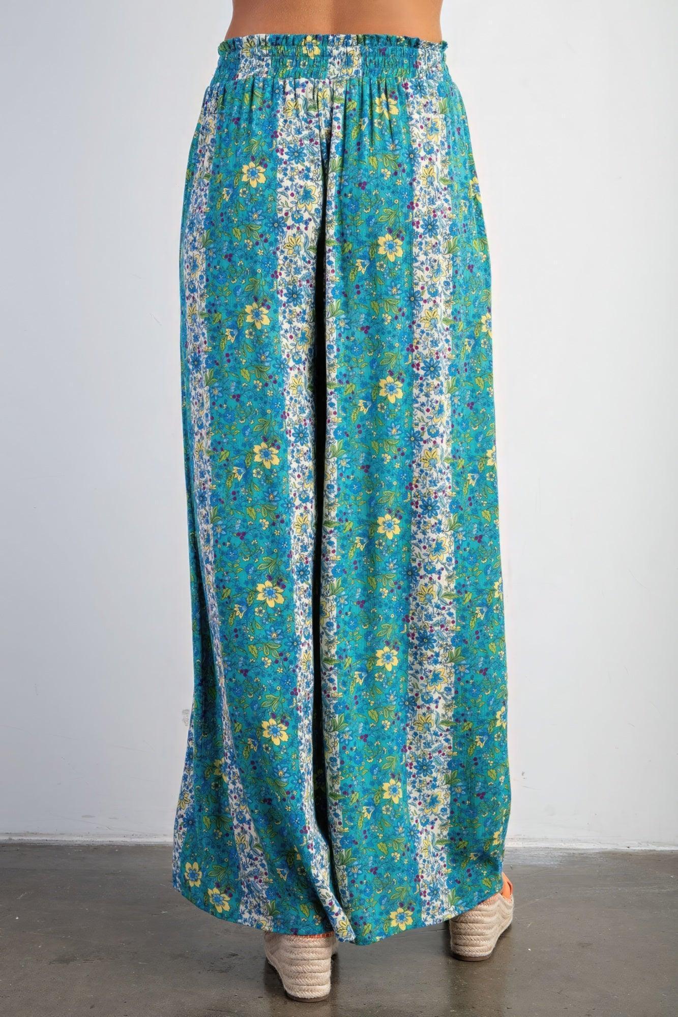Floral Print Gauze Palazzo Pants | Mixtshop LLC