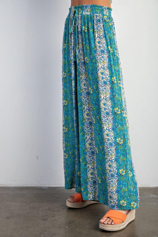 Floral Print Gauze Palazzo Pants | Mixtshop LLC