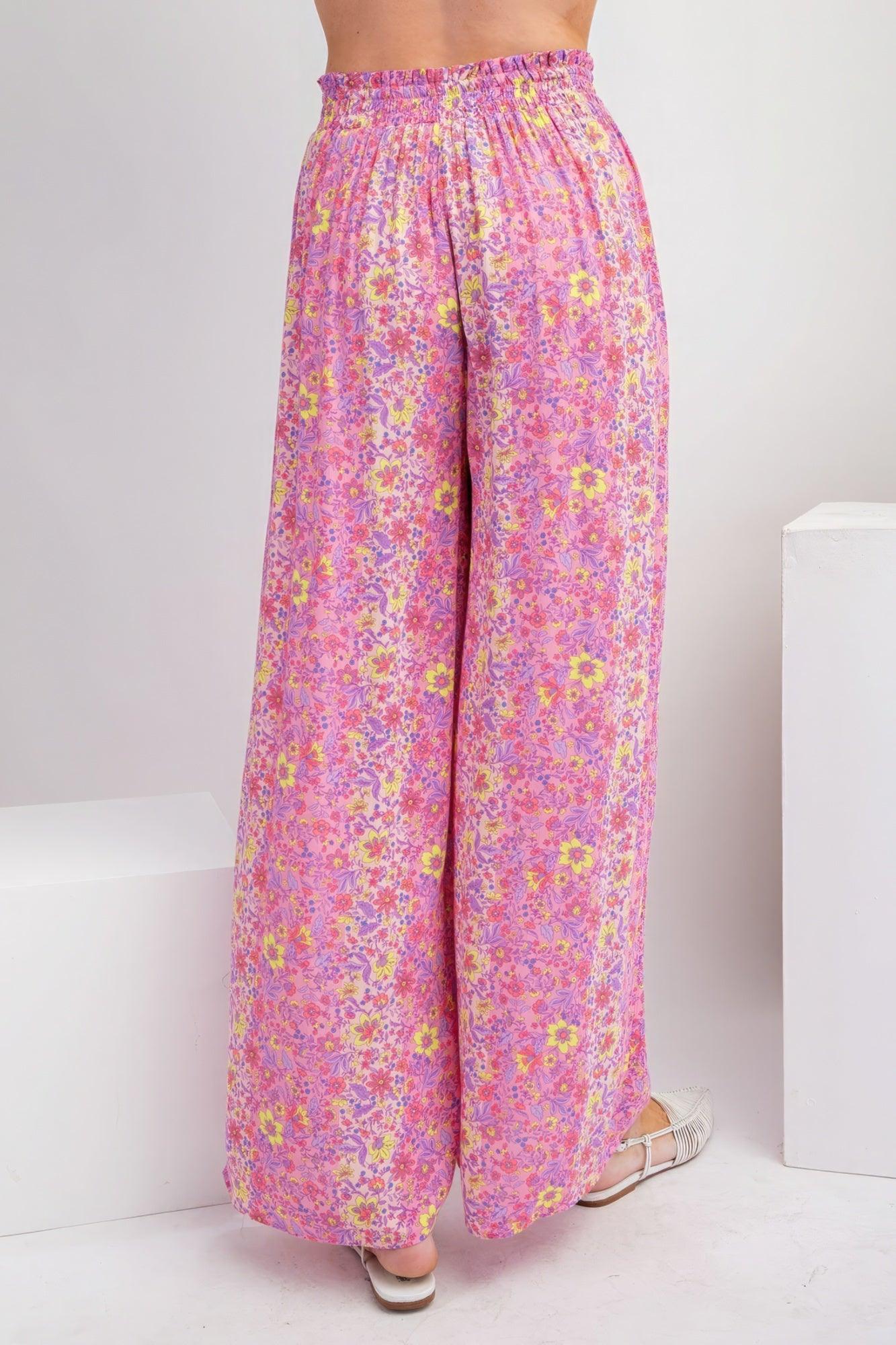 Floral Print Gauze Palazzo Pants | Mixtshop LLC