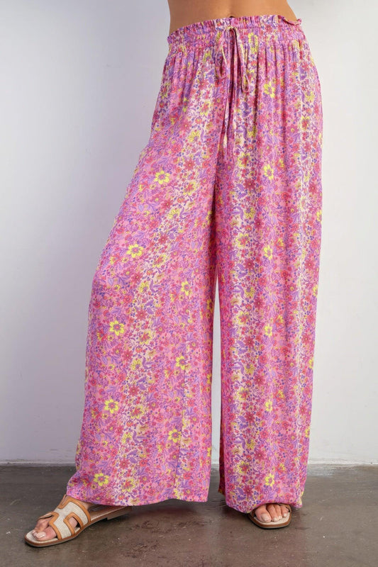 Floral Print Gauze Palazzo Pants | Mixtshop LLC