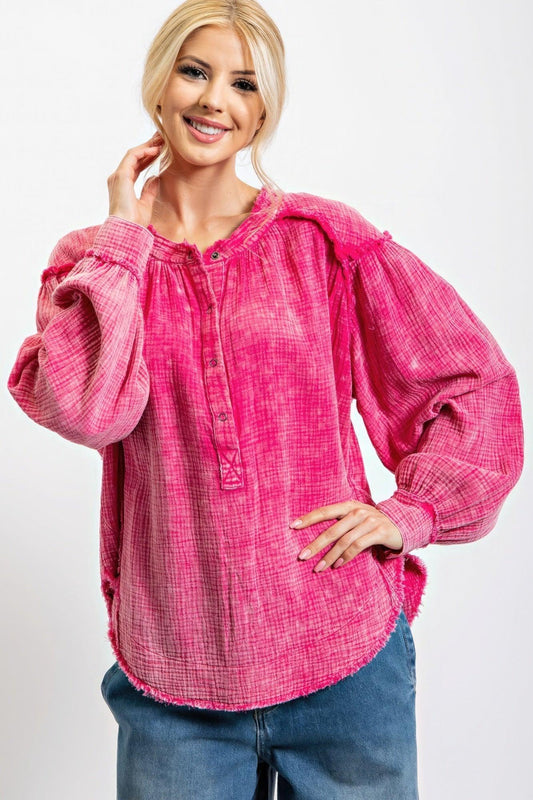 Washed Cotton Gauze Tunic | Mixtshop LLC