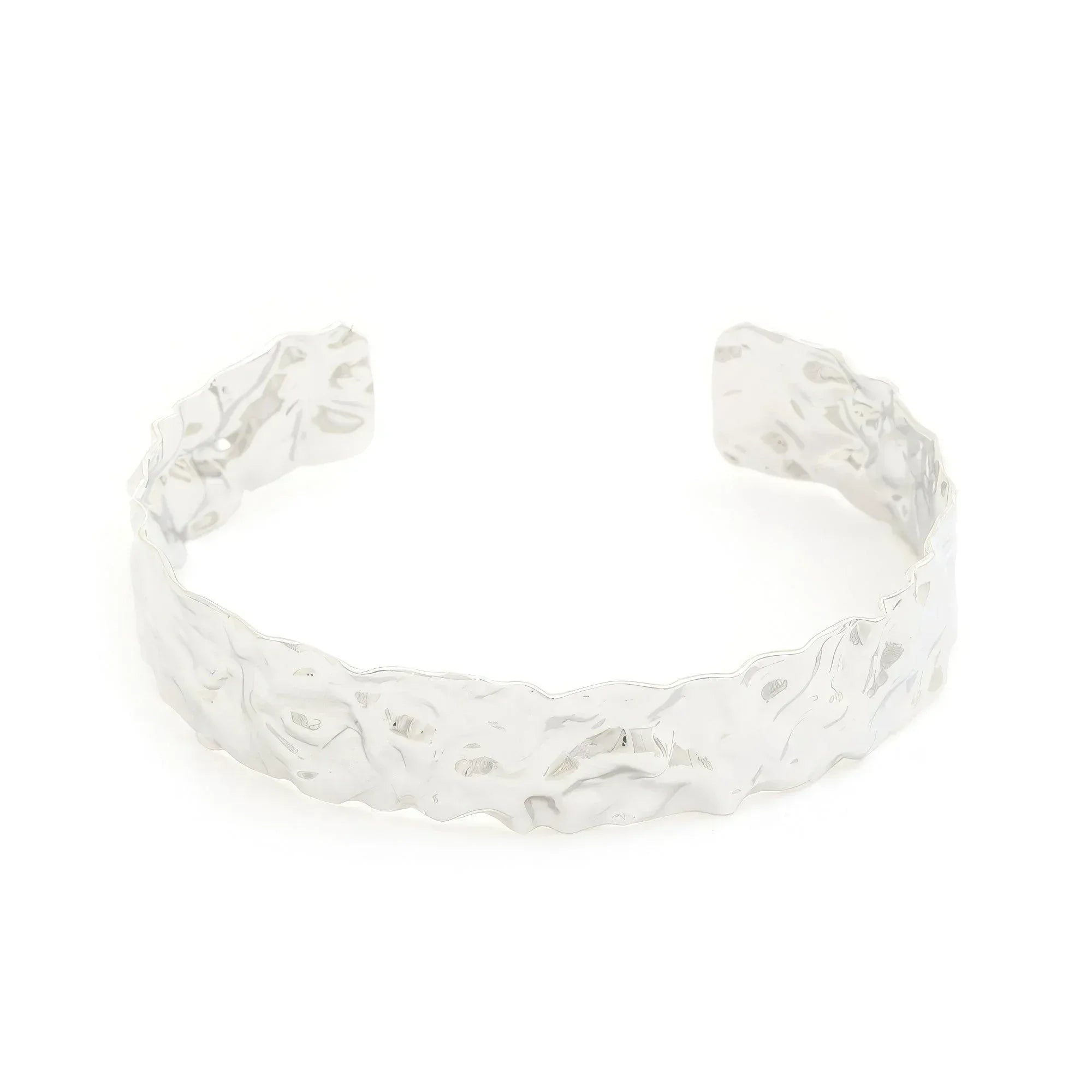 Hammered Metal Cuff Bracelet Secondary image