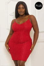 Rhinestone Body Plus Size Mini Dress | Mixtshop LLC