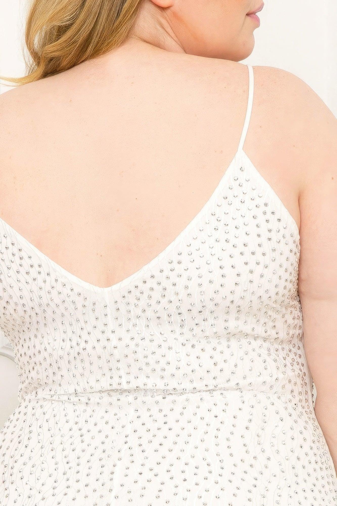 Rhinestone Body Plus Size Mini Dress | Mixtshop LLC