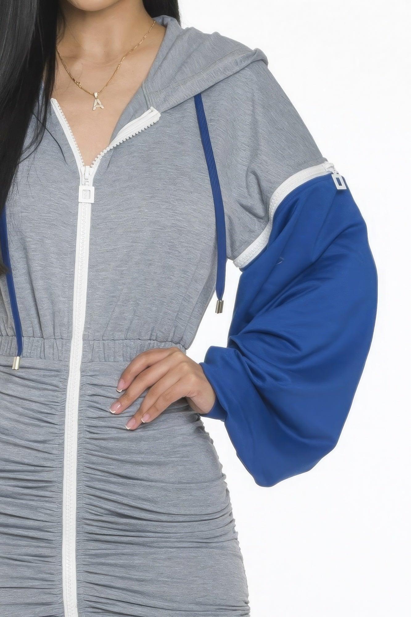 Detachable Zipper Mini Dress | Mixtshop LLC