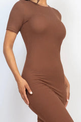 Ribbed Bodycon Midi Dress | Mixtshop LLC