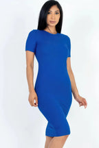 Ribbed Bodycon Midi Dress | Mixtshop LLC
