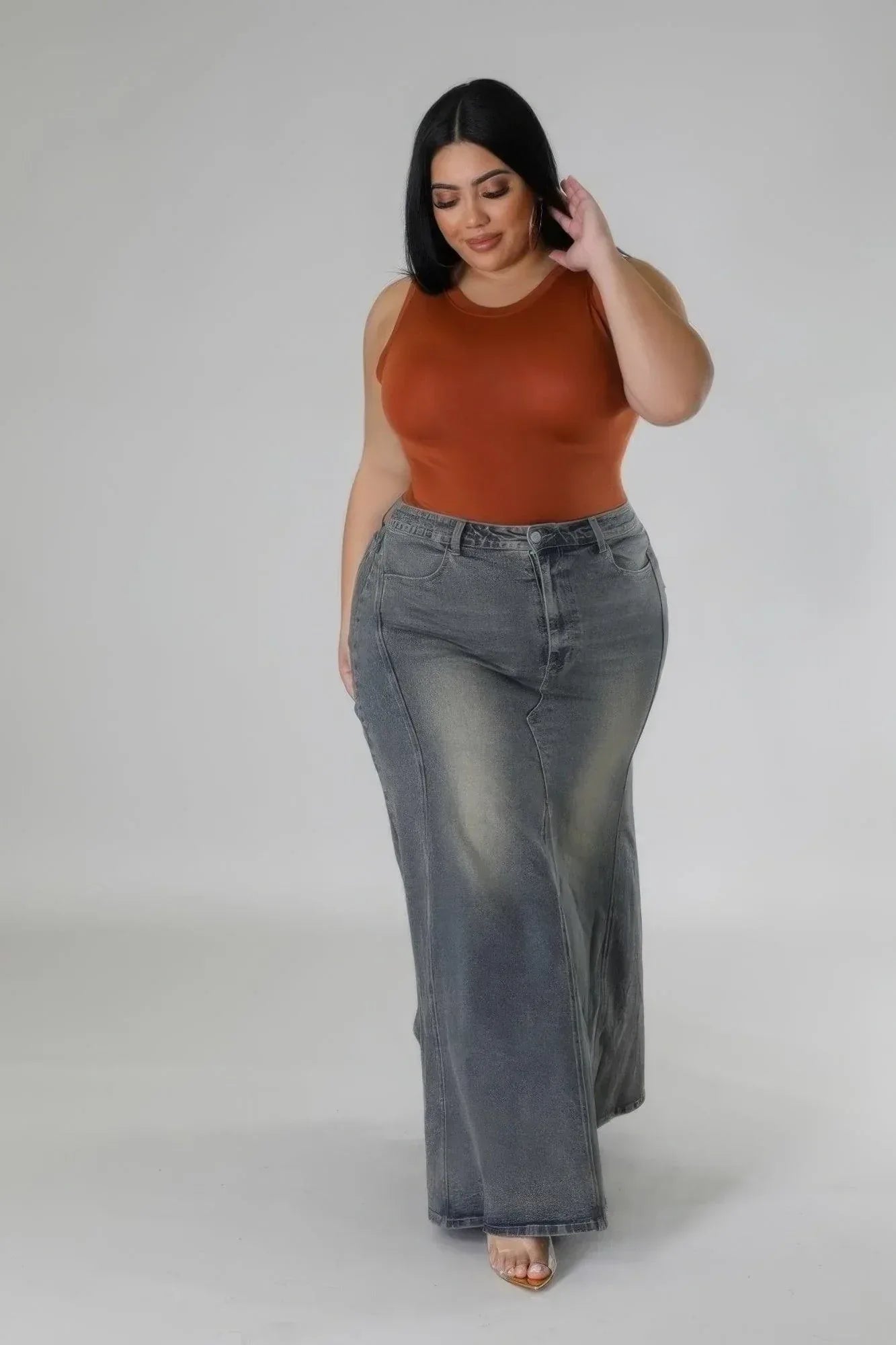 High-waisted Stretch Skirt | Mixtshop LLC