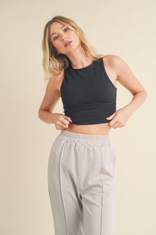 Corset Inspired Cropped Tank Top | Mixtshop LLC