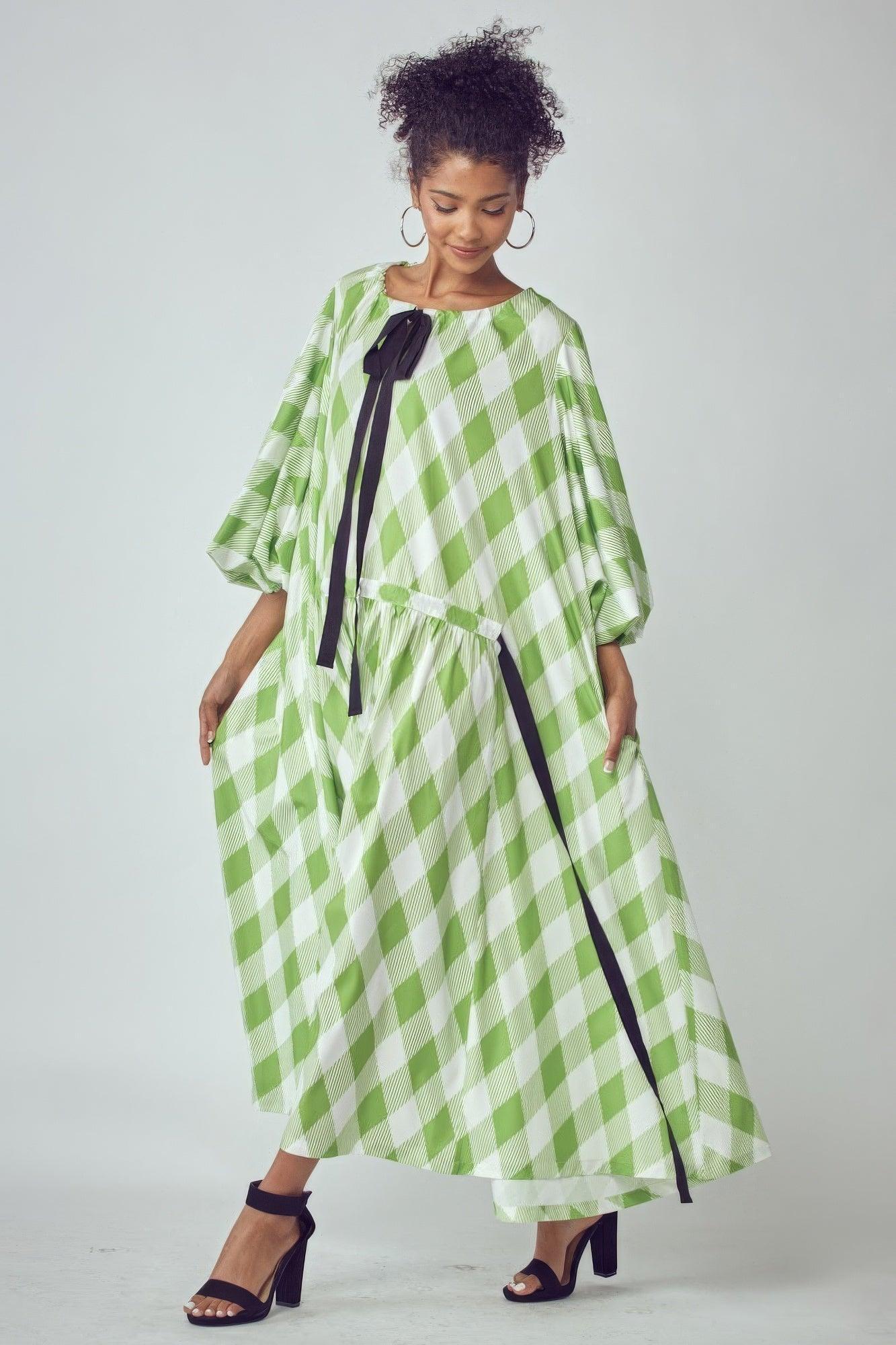 Balloon Sleeves Very Over Fit Pocketed Dress | Mixtshop LLC