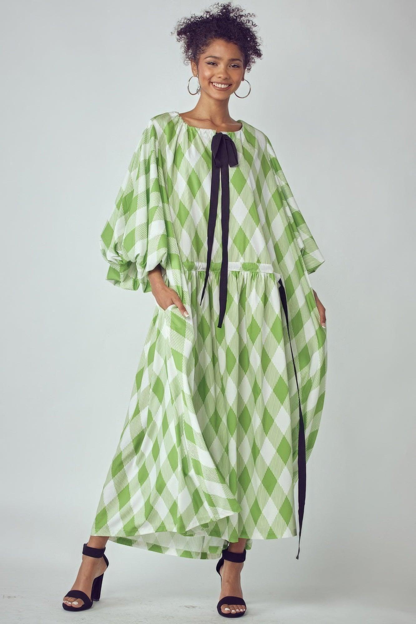 Balloon Sleeves Very Over Fit Pocketed Dress | Mixtshop LLC
