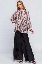 See Through Shirt With Lace Detail | Mixtshop LLC