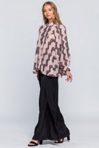 See Through Shirt With Lace Detail | Mixtshop LLC